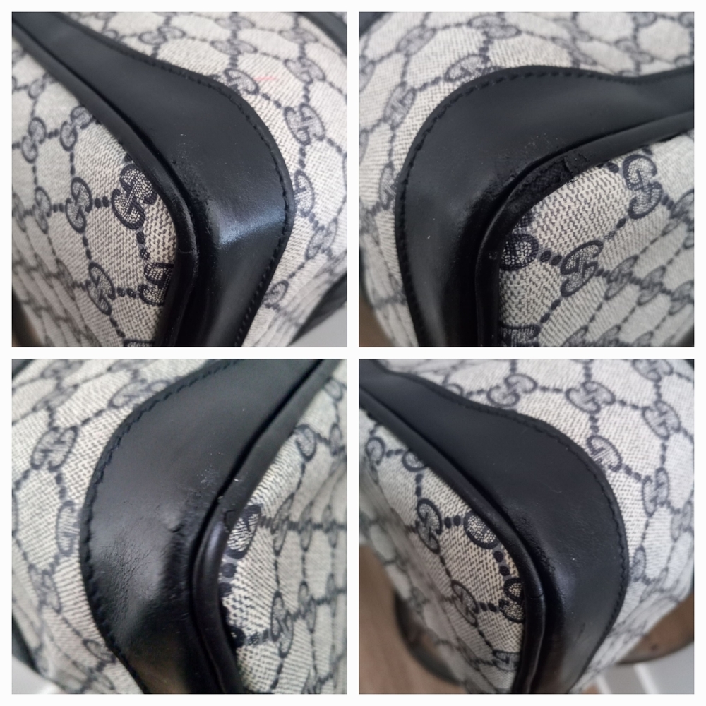 Authentic Vintage Gucci GG Monogram Supreme Sherry Web Ophidia Boston Doctor Bag - Picture 13 of 14